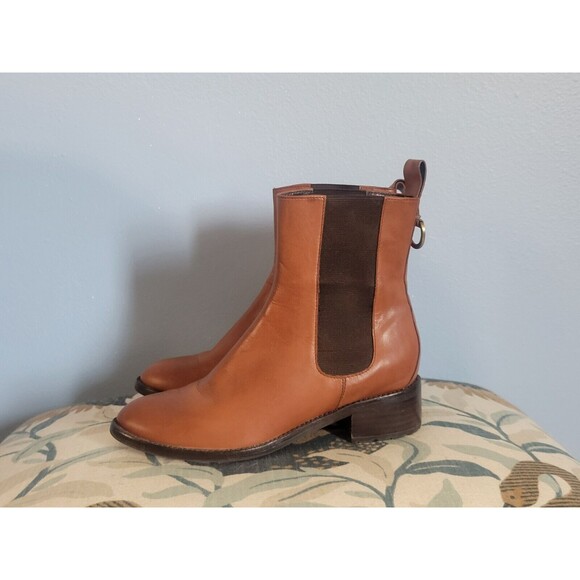 Cole Haan X NikeAir Evan Chelsea Leather Waterproof Boots In Sequioa Sz 7 - Picture 1 of 9